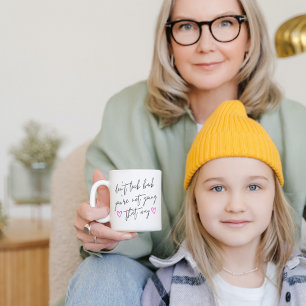 Schauen Sie nicht zurück auf moderne Motivierend A Kaffeetasse