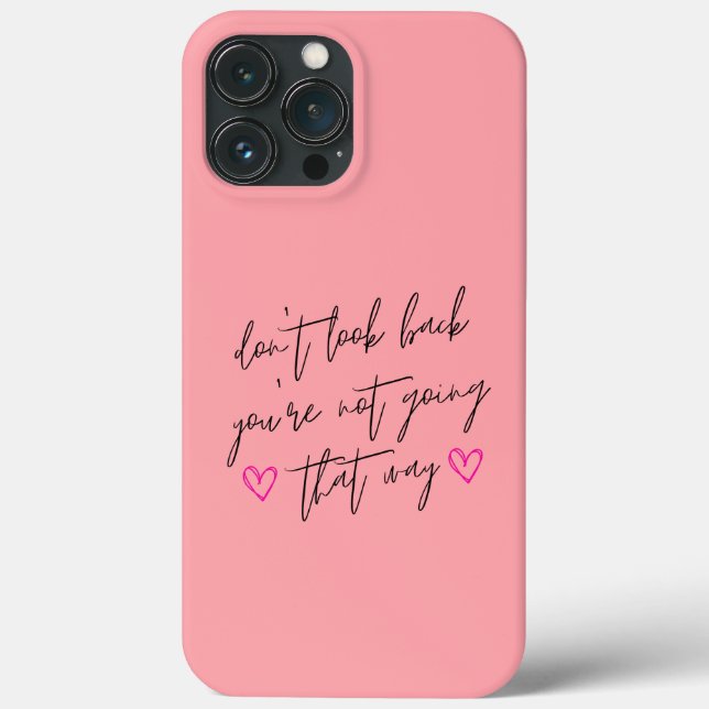 Schauen Sie nicht zurück in die moderne positive A Case-Mate iPhone Hülle (Rückseite)
