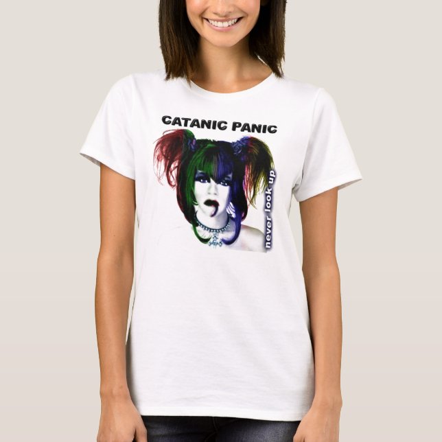 Schauen Sie nie oben T - Shirt (Vorderseite)