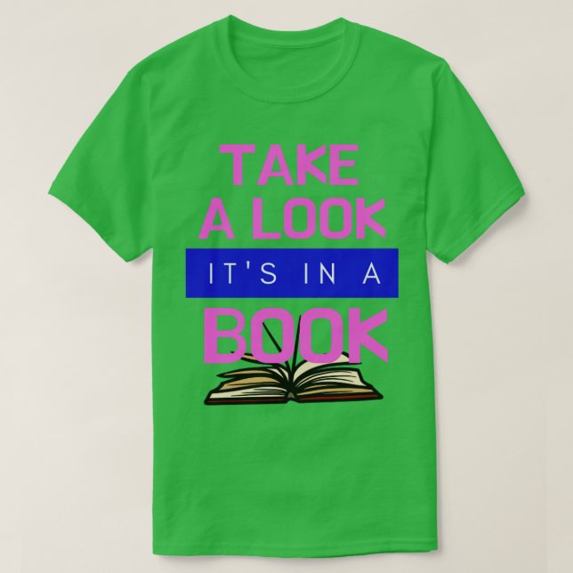 Schauen Sie sich das Buch an1 T-Shirt (Design vorne)