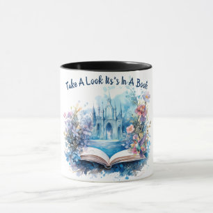 Schauen Sie sich das in einem Buch an Tasse