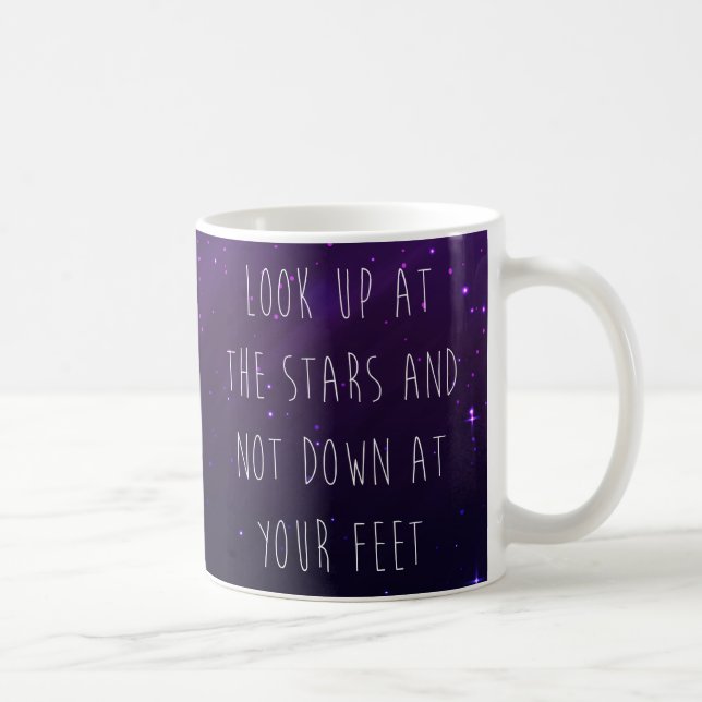 Schauen Sie sich das Motivierend Zitat an Kaffeetasse (Rechts)