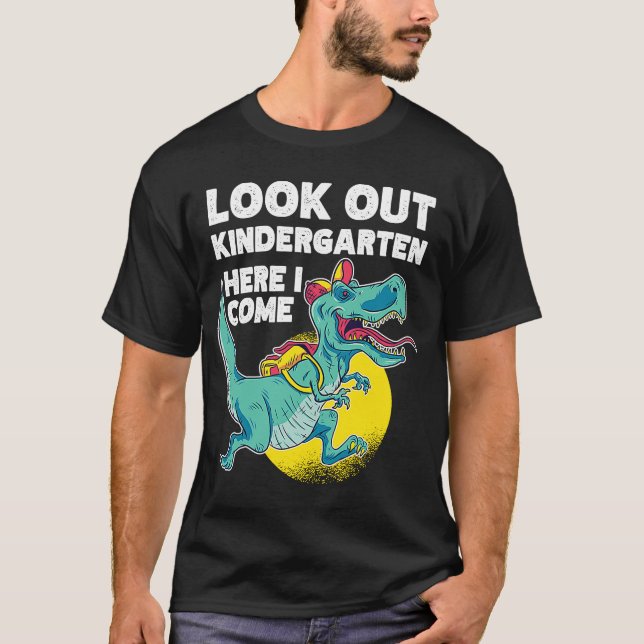 Schauen Sie sich den Kindergarten Dinosaurier mit  T-Shirt (Vorderseite)