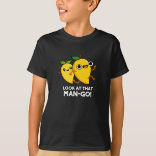 Schauen Sie sich den Mann-go Funny Fruit Pun Dark T-Shirt