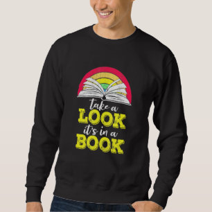 Schauen Sie sich die Seite in einem Buchwürmer an. Sweatshirt