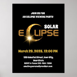 Schauen Sie sich die teilweise Solar-Eclipse 3.29. Poster