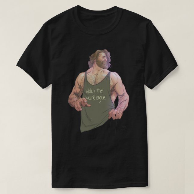 Schauen Sie sich die Welt an T-Shirt (Design vorne)