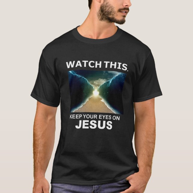 Schauen Sie sich dieses Mose Rotes Meer Jesus Wund T-Shirt (Vorderseite)