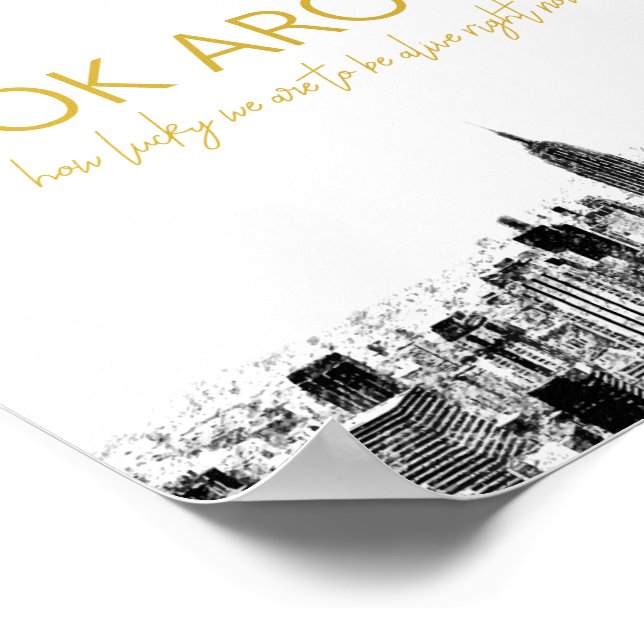 Schauen Sie sich um Poster (Ecke)