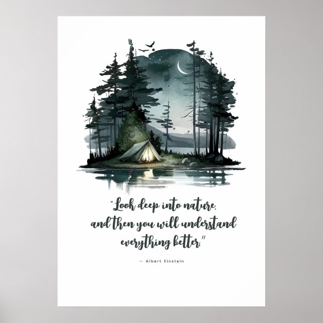 Schauen Sie tief in die Natur - Nachtschwärmer-Cam Poster (Vorne)