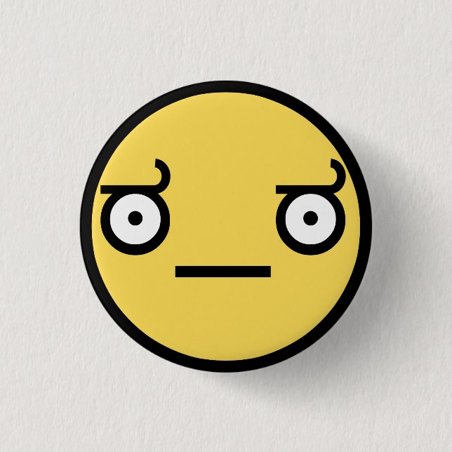 Schauen Sie vom Missbilligungs-Knopf Button (Vorderseite)