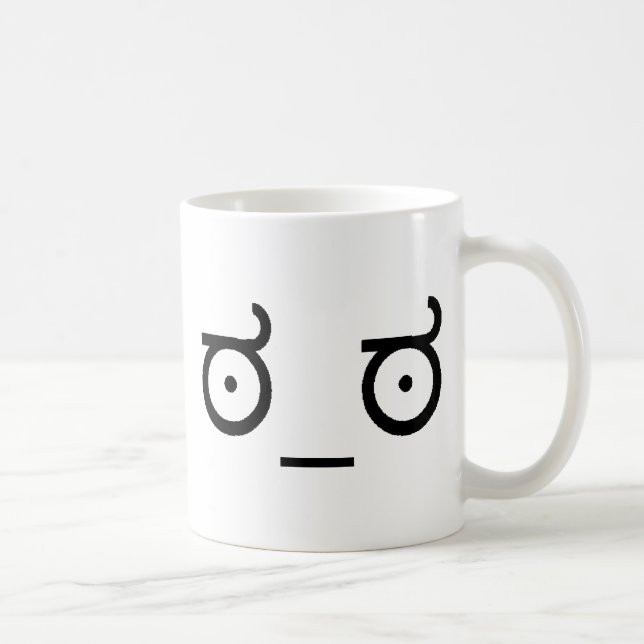 Schauen Sie von der Missbilligung Kaffeetasse (Rechts)