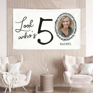 Schauen Sie, wer 50 Foto ist 50. Geburtstag Banner