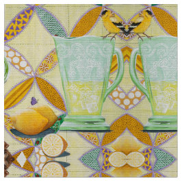 Schauen Sie, wer in die Limonade fiel! Stoff