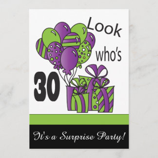 Schauen Sie, wer ist 30| 30. Geburtstag Einladung