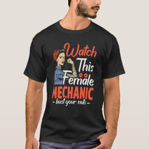 Schauen Sie, wie diese Frau Ihre Huts mechanisch r T-Shirt