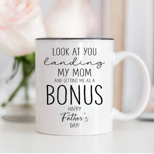 Schauen Sie, wie Sie meine Mama landeten und mich  Zweifarbige Tasse
