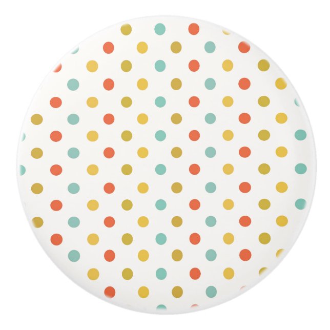 Schauen Spots Polka Dots Keramikknauf (Vorderseite)