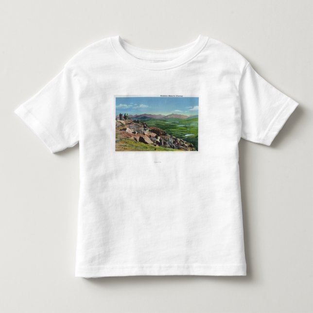 Schauen unten von Whiteface Denkmal Hwy Kleinkind T-shirt (Vorderseite)
