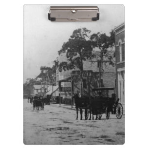 Schauen West auf Flagler Straße Klemmbrett