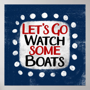 Schauen wir uns Boote an, wie sie die Kunst der Ma Poster