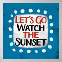 Schauen wir uns mal die Sonnenuntergang-Poster-Wal