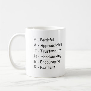 Schauen wir uns "Vater" Brief an - Tasse an