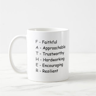 Schauen wir uns "Vater" Brief an - Tasse an