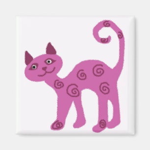 Schauender Miezekatzekatzenglasmagnet Magnet