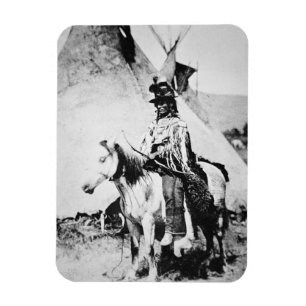 "Schauendes Hauptglas", c.1875 (b/w Foto) Magnet