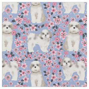 Schauer Tzu Kirschblüten rosa Stoff