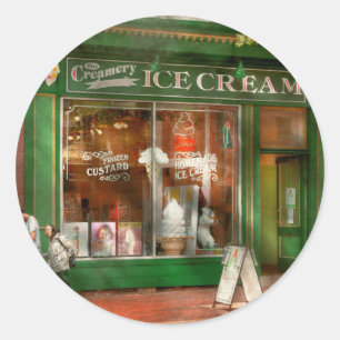 Schaufenster - Alexandria, VA - The Creamery Runder Aufkleber