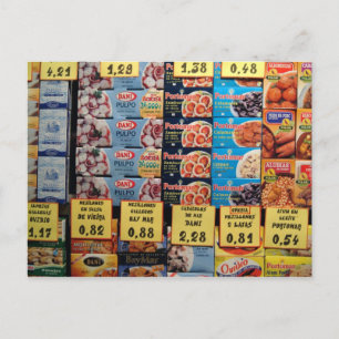 Schaufenster, Barcelona, Spanien Postkarte