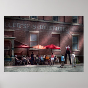Schaufenster - Bastile-Tag in Frenchtown Poster
