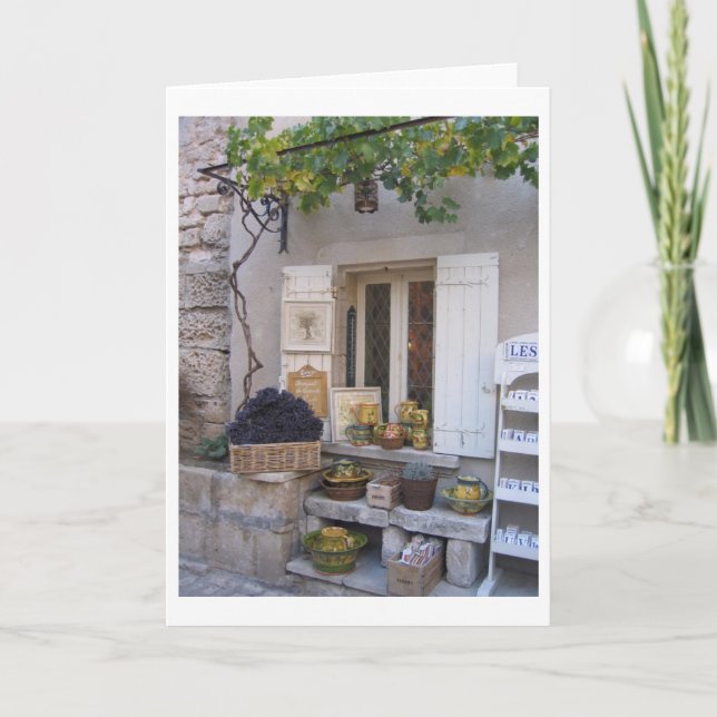 Schaufenster in Provence, Frankreich Karte (Vorderseite)