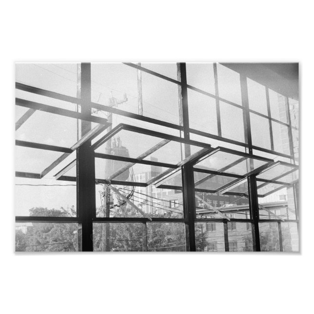 Schaufenster, Schwarz und Weiß (Print) Fotodruck (Vorne)
