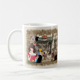 Schaufenster-Shopping-Kerze Kaffeetasse