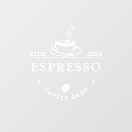 Schaufenster statischer Kleber oder Café Fensteraufkleber