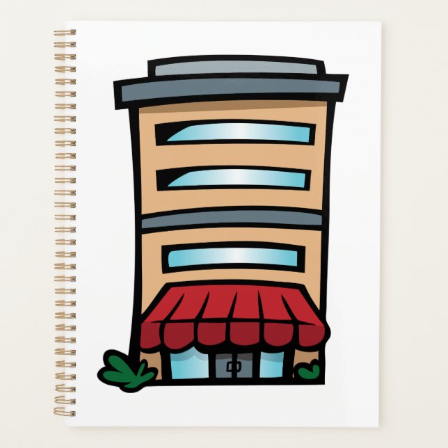 Schaufenster und Bürogebäude Planer (Vorderseite)
