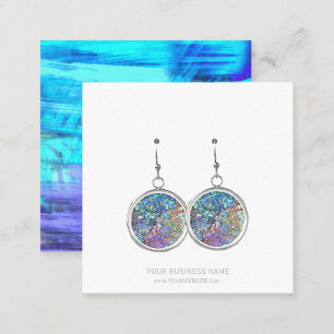 Schaukarten für individuelle Ohrschmuck-Juwelen Quadratische Visitenkarte