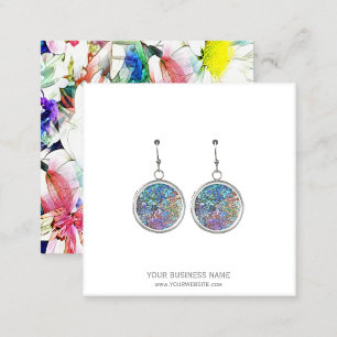 Schaukarten für individuelle Ohrschmuck-Juwelen Quadratische Visitenkarte