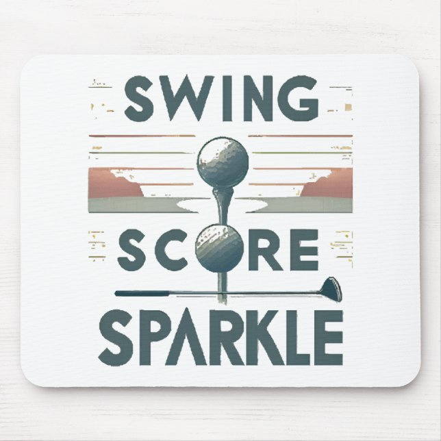 Schaukel, Kern, Funkeln Mousepad (Vorne)