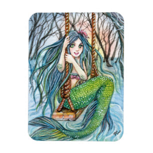 Schaukel - Meerjungfrau Art Magnet