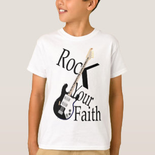 Schaukeln Sie Ihre Glaube-Gitarre T-Shirt