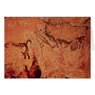 Schaukeln Sie Malerei einer Jagdszene, c.17000 BC