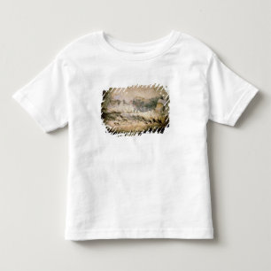 Schaukeln Sie Malerei einer schwarzen Kuh, c.17000 Kleinkind T-shirt