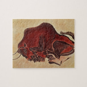 Schaukeln Sie Malerei eines Bisons, spätes