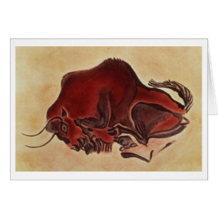 Schaukeln Sie Malerei eines Bisons, spätes