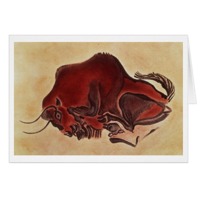 Schaukeln Sie Malerei eines Bisons, spätes (Vorderseite (Horizontal))