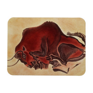 Schaukeln Sie Malerei eines Bisons, spätes Magnet